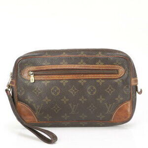 Louis Vuitton Monogram Marly Dragonne Shoulder Bag Clutch Pouch Business